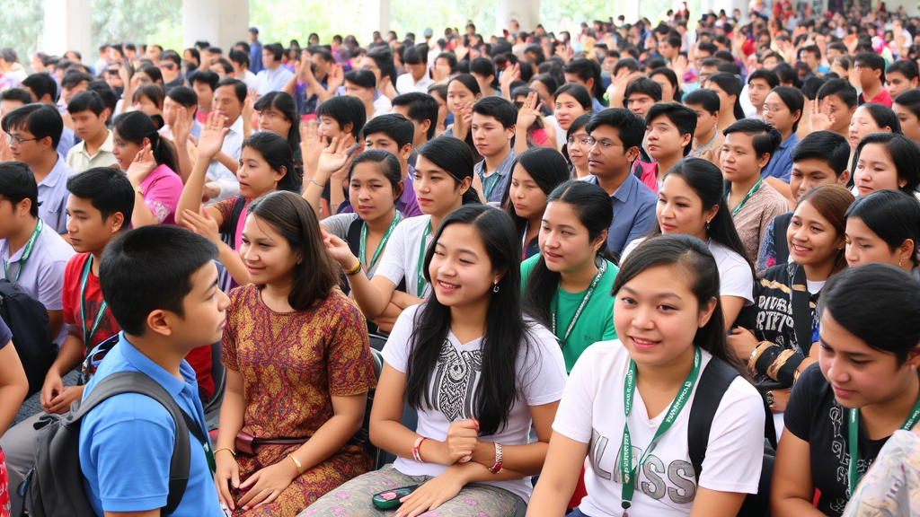 Youth participating in Vande Mataram Camp