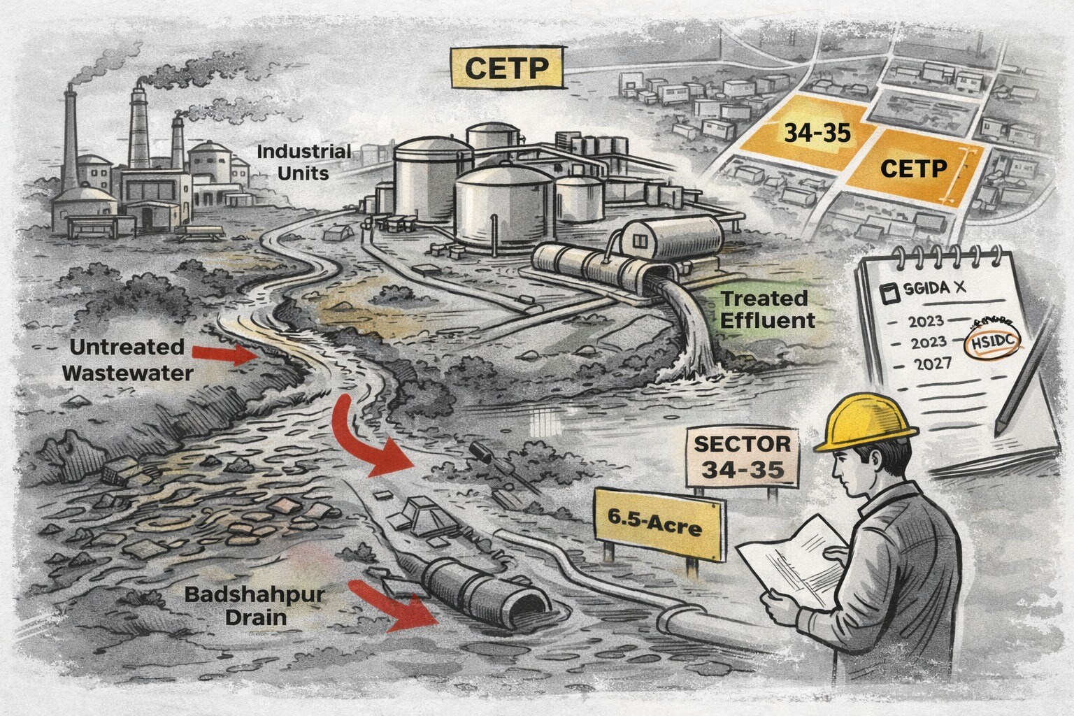Illustration placeholder for BHAVYA-Rasayan Chemical Parks