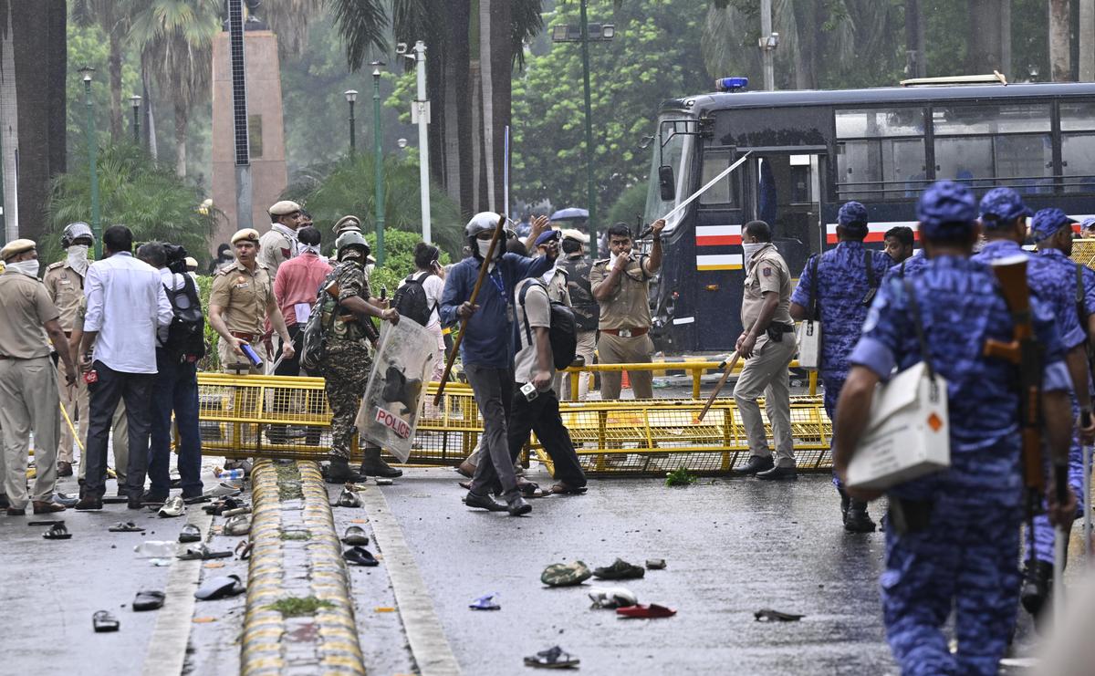 Protester hit by pellets could lose vision in right eye: family