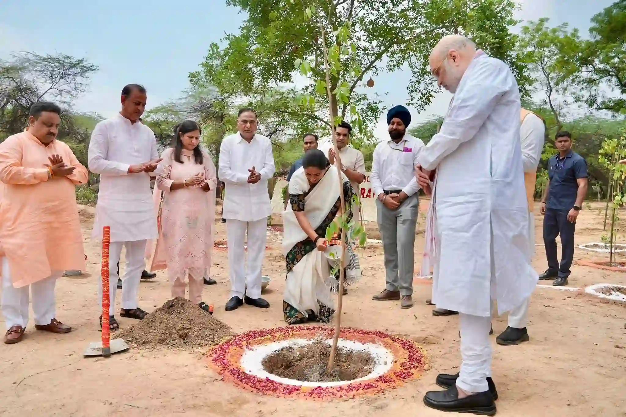 Union Home and Cooperation Minister Shri Amit Shah inaugurated the Mission 70 Lakh Plantation Campaign and launched and laid the foundation stone for various development projects of the Delhi Government in New Delhi.